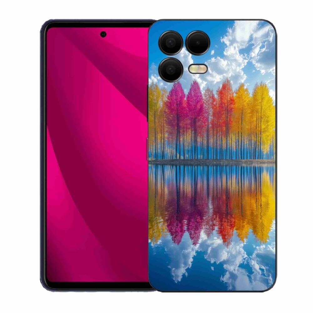 Gélový kryt mmCase na T phone 3 Pro - farebné stromy