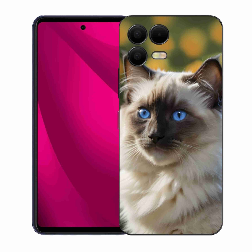 Gélový kryt mmCase na T phone 3 Pro - biely ragdoll