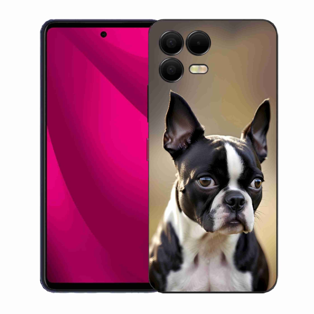 Gélový kryt mmCase na T phone 3 Pro - bostonský teriér