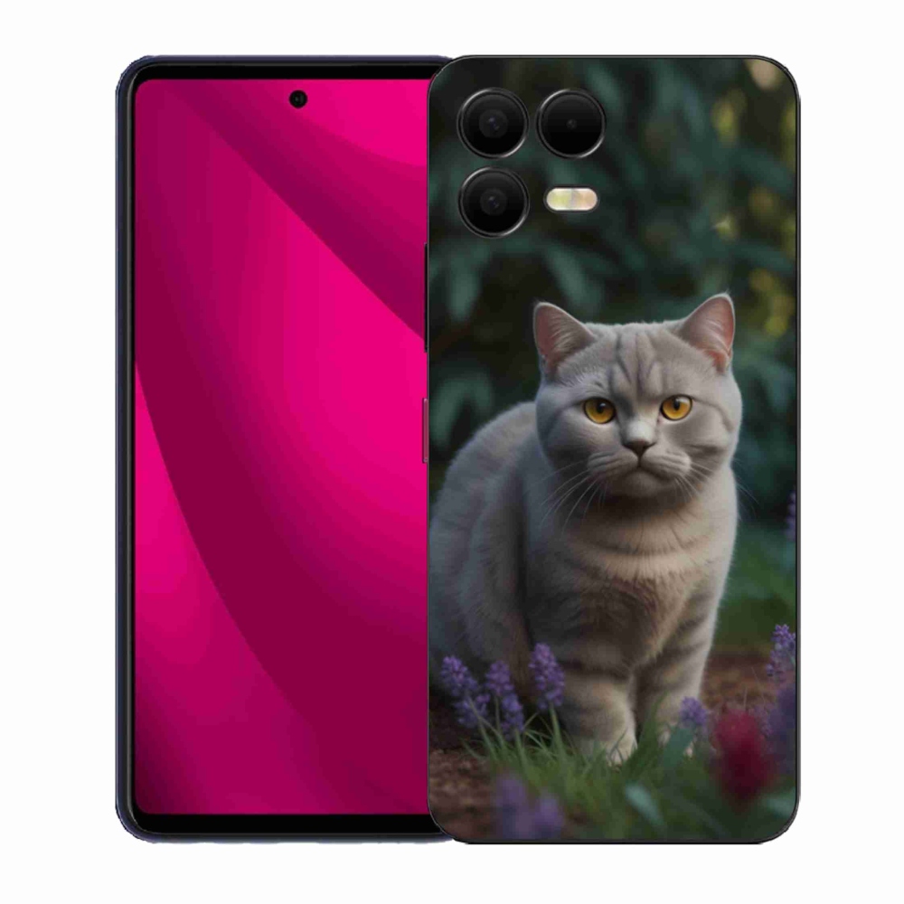Gélový kryt mmCase na T phone 3 Pro - britská mačka