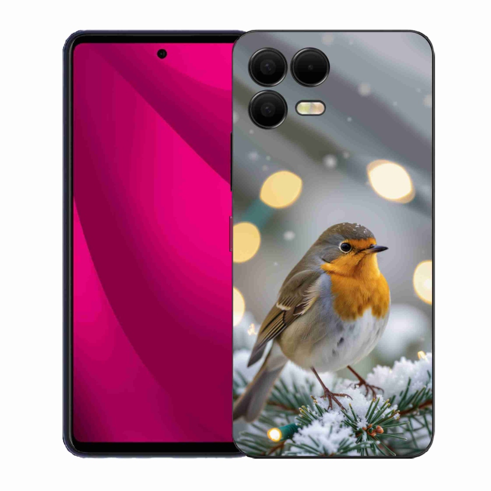 Gélový kryt mmCase na T phone 3 Pro - červienka v zime