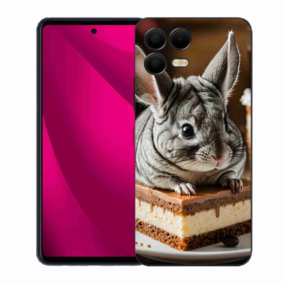 Gélový kryt mmCase na T phone 3 Pro - činčila