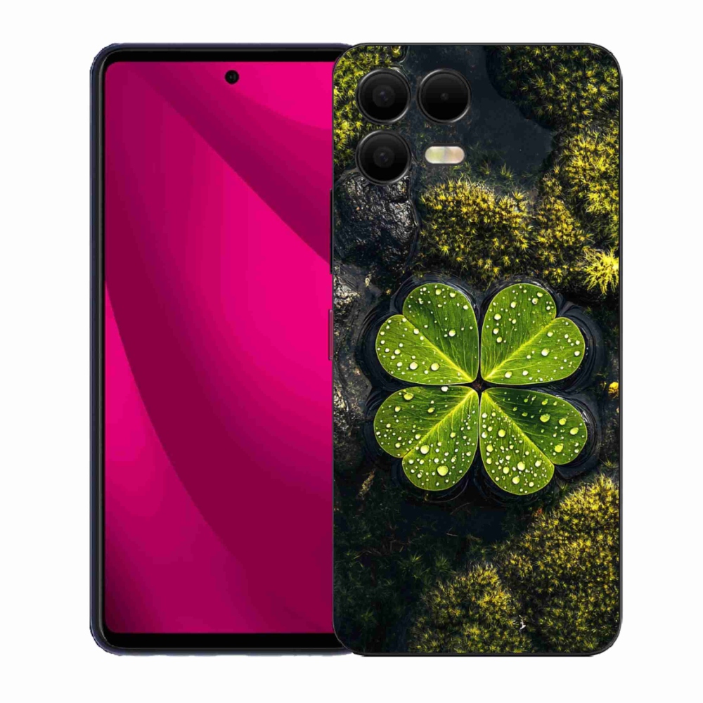 Gélový kryt mmCase na T phone 3 Pro - štvorlístok