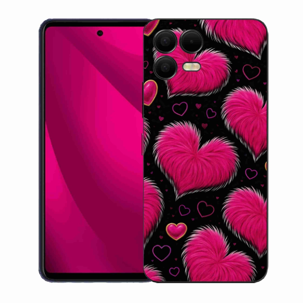 Gélový kryt mmCase na T phone 3 Pro - hebké srdce