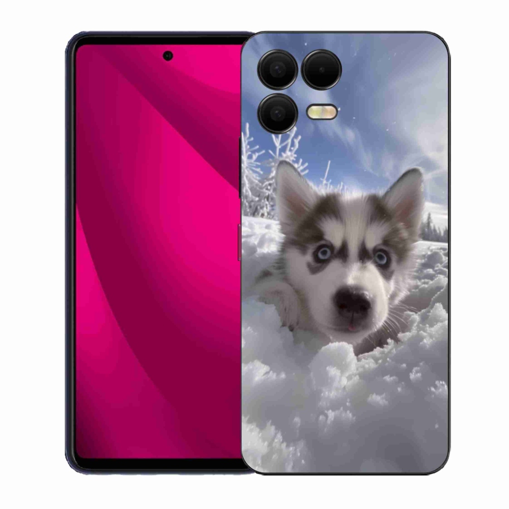 Gélový kryt mmCase na T phone 3 Pro - husky v snehu