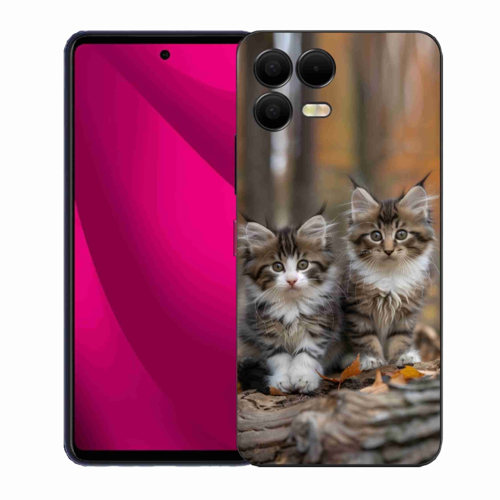 Gélový kryt mmCase na T phone 3 Pro - mačacie duo 3