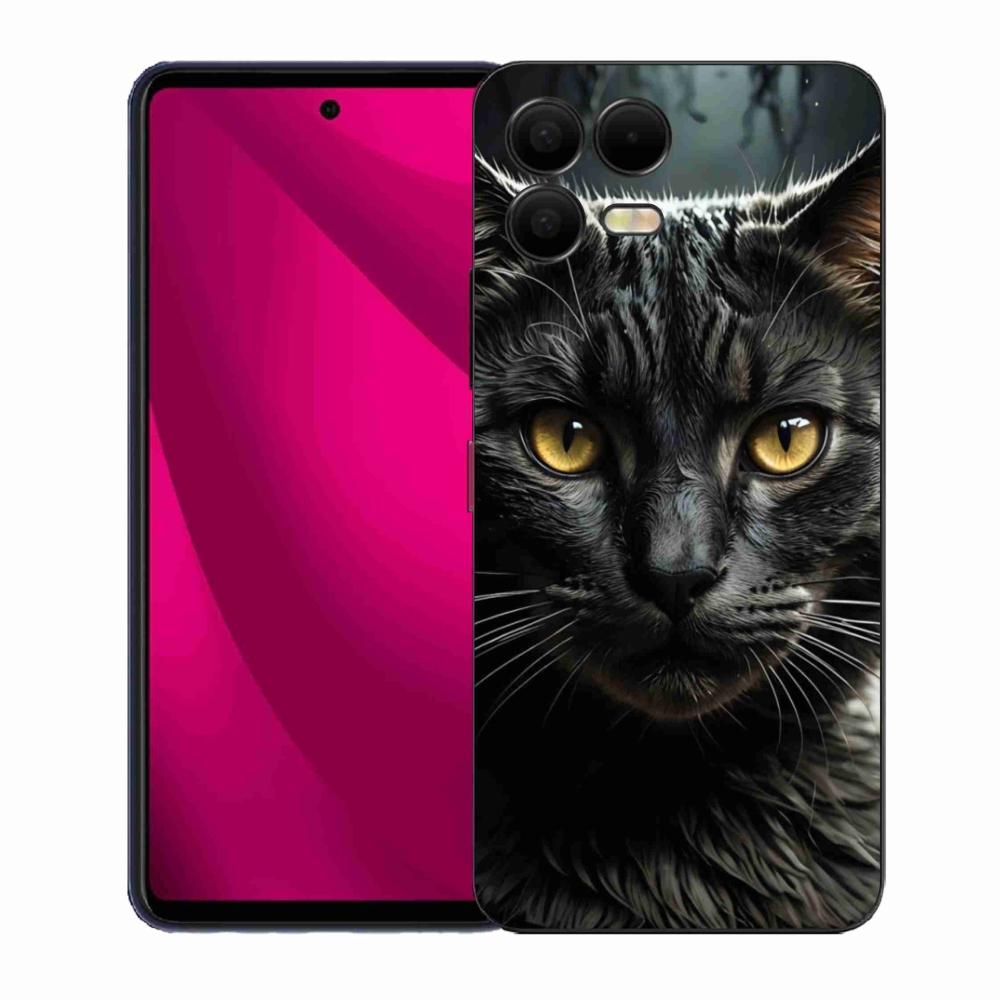 Gélový kryt mmCase na T phone 3 Pro - mačacie pohľad 3
