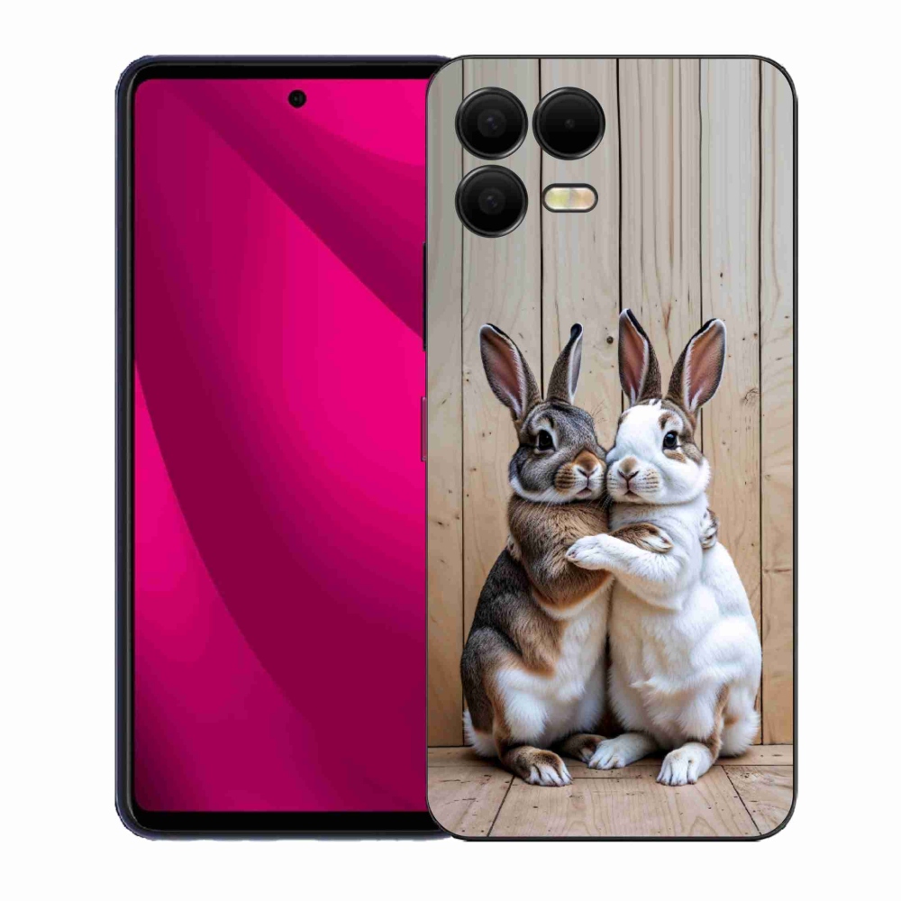 Gélový kryt mmCase na T phone 3 Pro - králičie pár