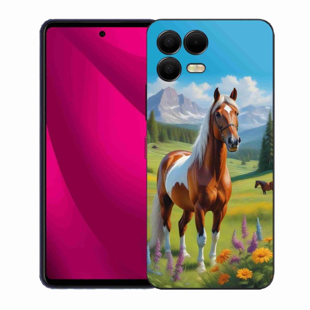 Gélový kryt mmCase na T phone 3 Pro - kôň na lúke