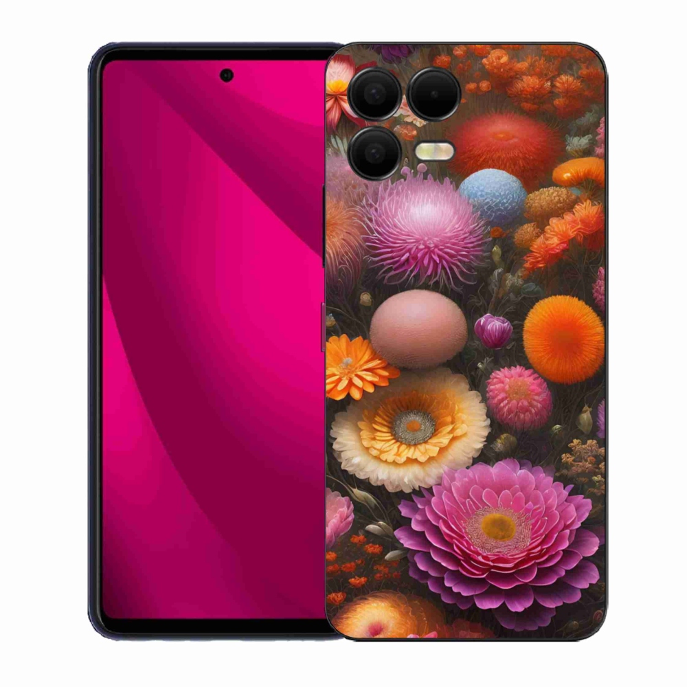 Gélový kryt mmCase na T phone 3 Pro - kvetinová kompozícia