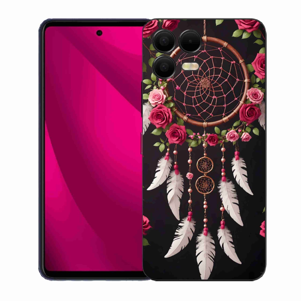 Gélový kryt mmCase na T phone 3 Pro - lapač snov s ružami