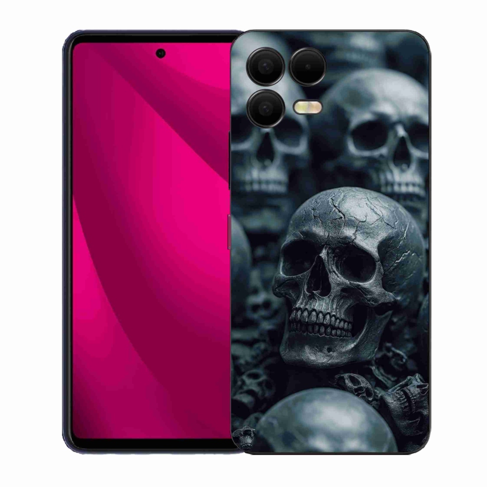 Gélový kryt mmCase na T phone 3 Pro - lebka 2