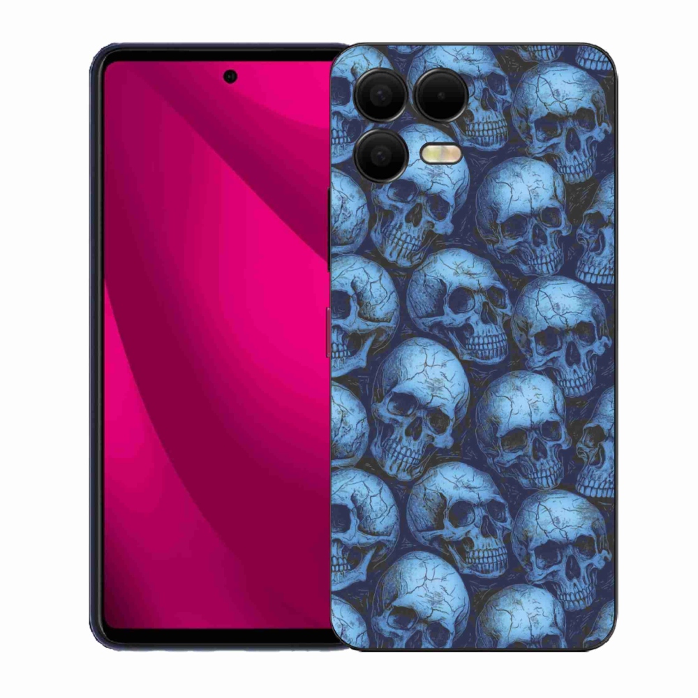 Gélový kryt mmCase na T phone 3 Pro - lebky