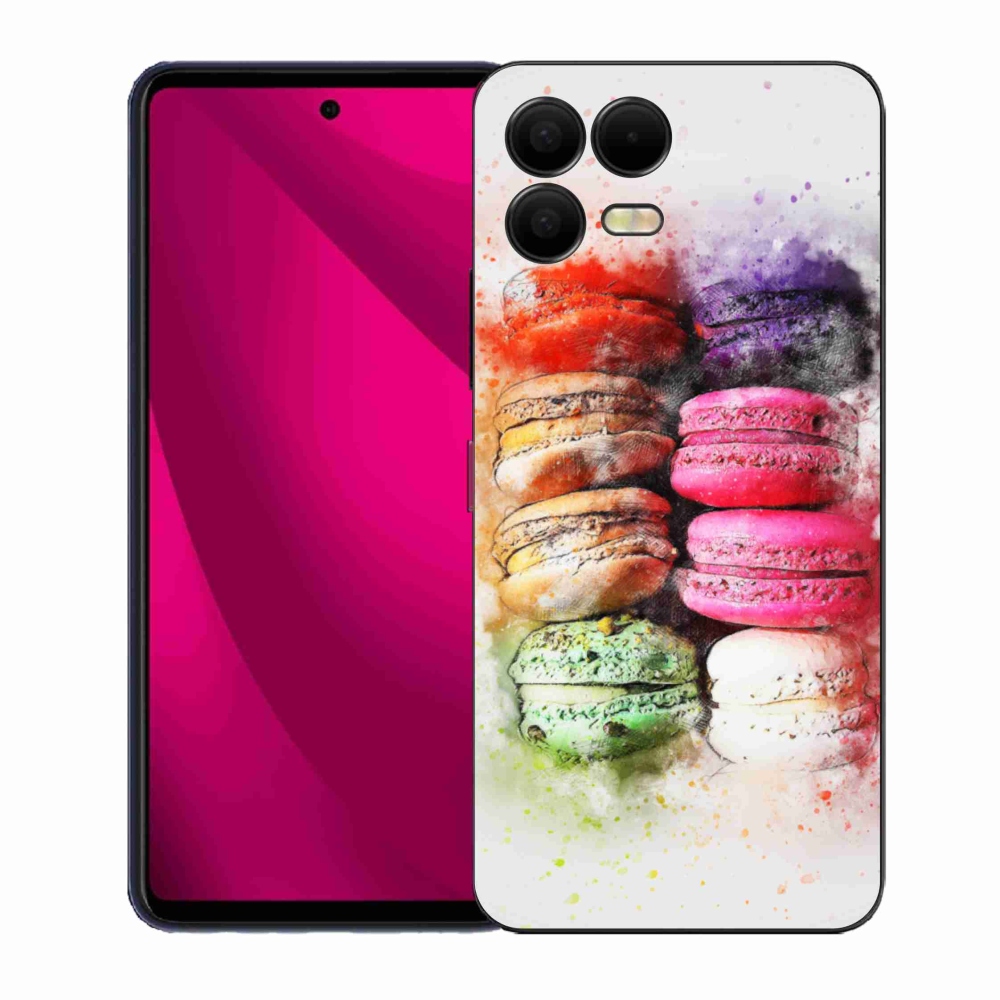 Gélový kryt mmCase na T phone 3 Pro - makrónky