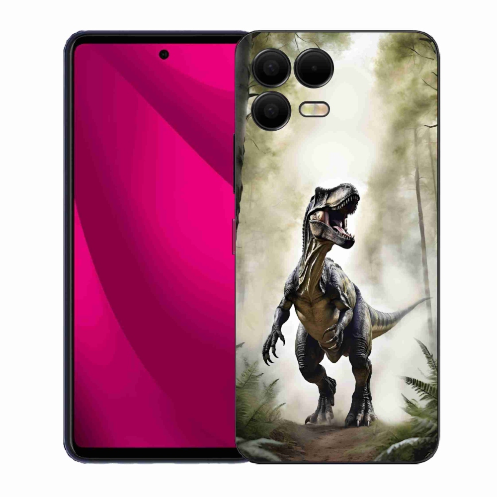 Gélový kryt mmCase na T phone 3 Pro - naštvaný T-Rex