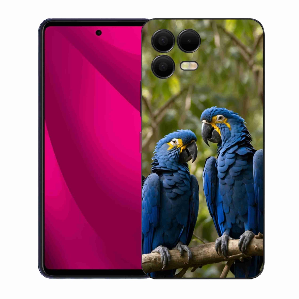 Gélový kryt mmCase na T phone 3 Pro - papagájové duo
