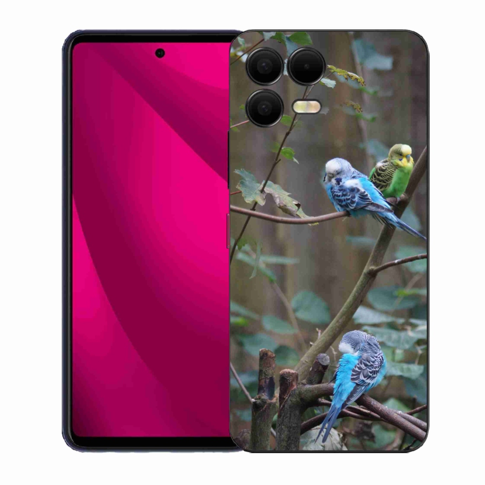Gélový kryt mmCase na T phone 3 Pro - papagáje na vetve