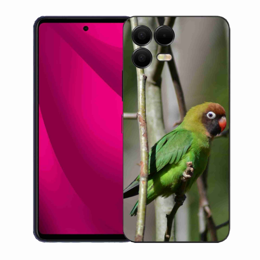 Gélový kryt mmCase na T phone 3 Pro - papagáj agapornis