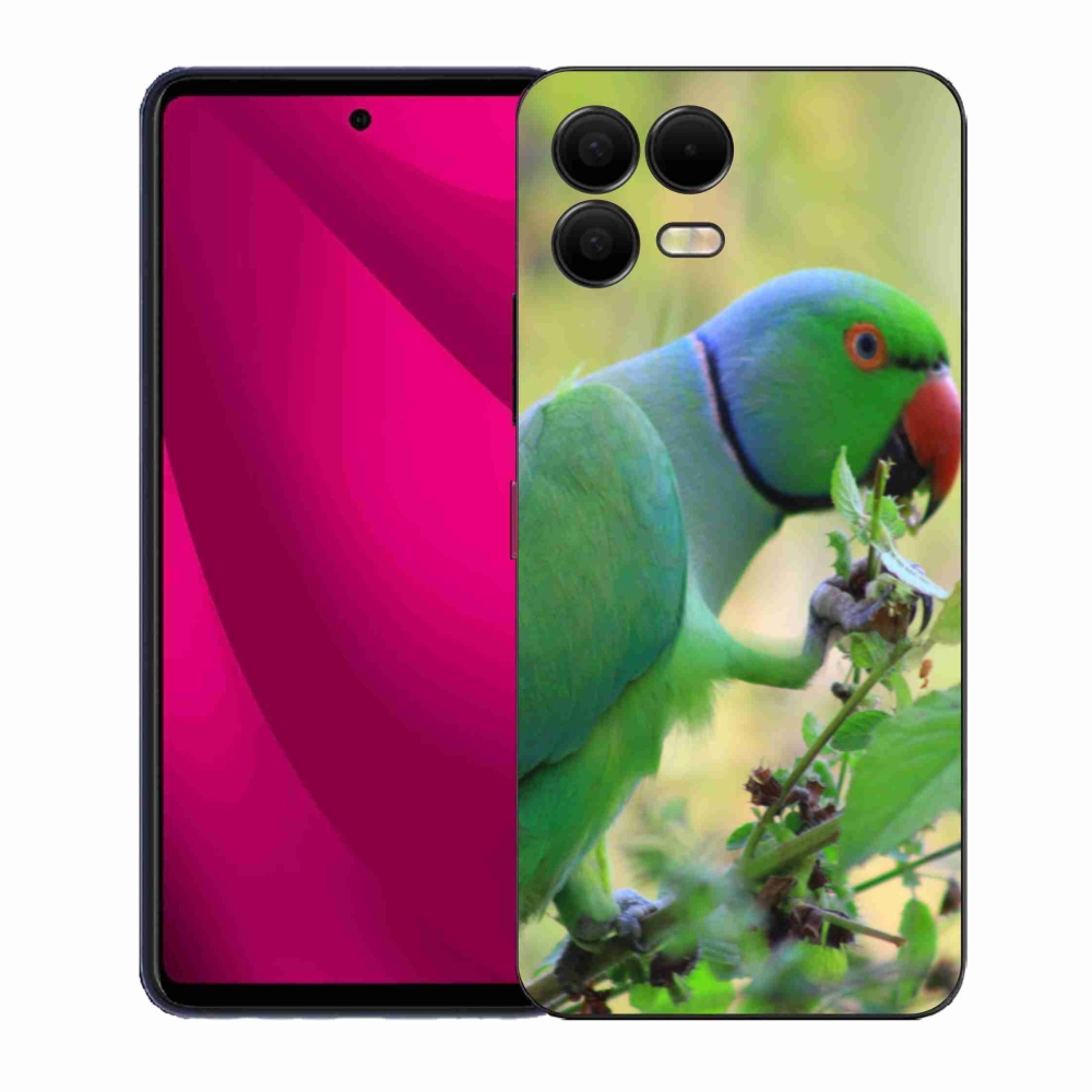 Gélový kryt mmCase na T phone 3 Pro - papagáj Alexandr