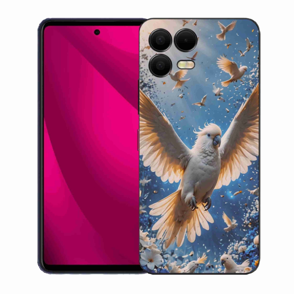 Gélový kryt mmCase na T phone 3 Pro - papagáj kakadu