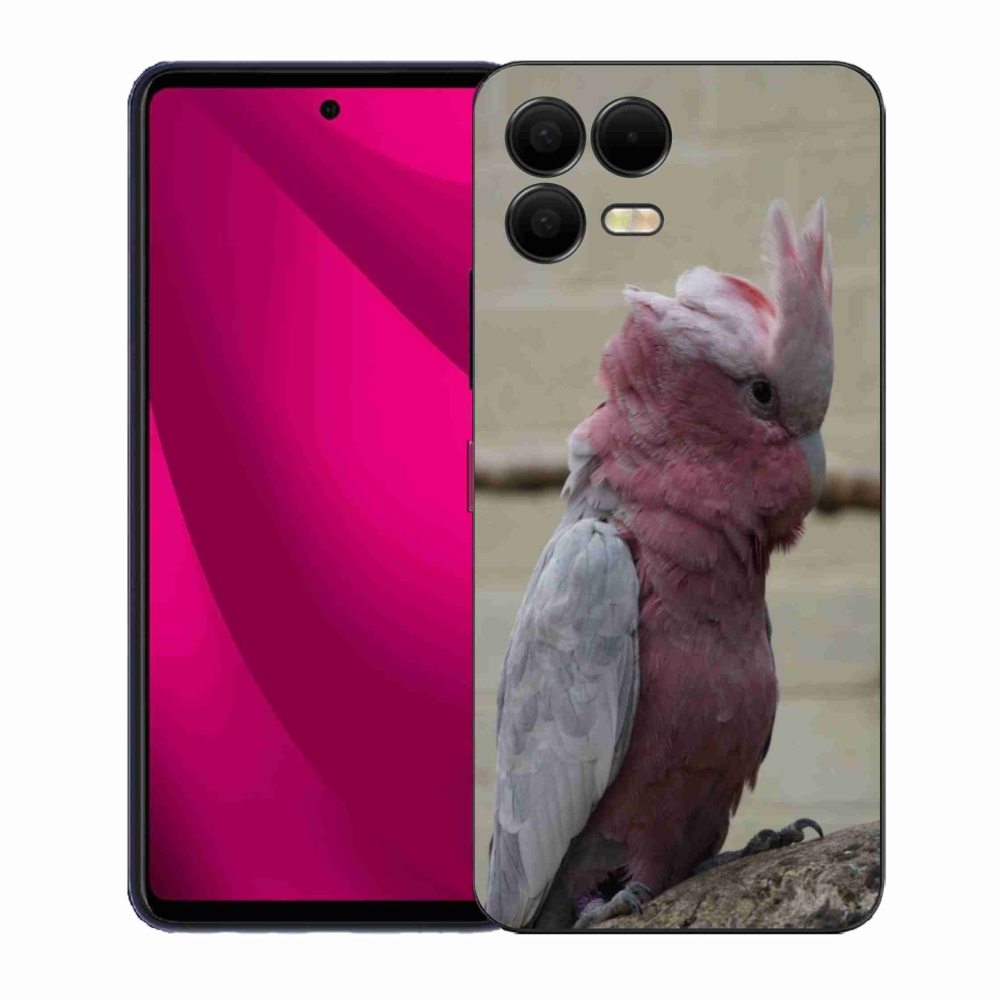Gélový kryt mmCase na T phone 3 Pro - papagáj kakadu ružový