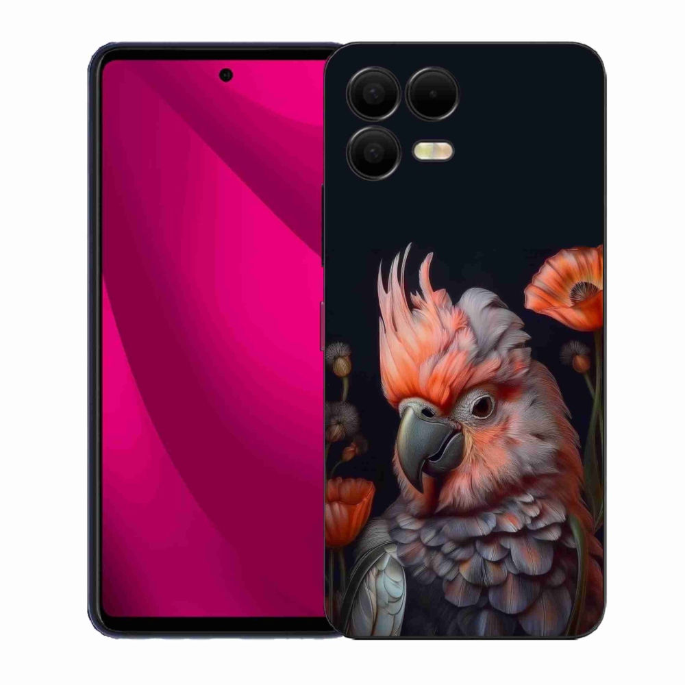 Gélový kryt mmCase na T phone 3 Pro - papagáj kakadu vo farbách