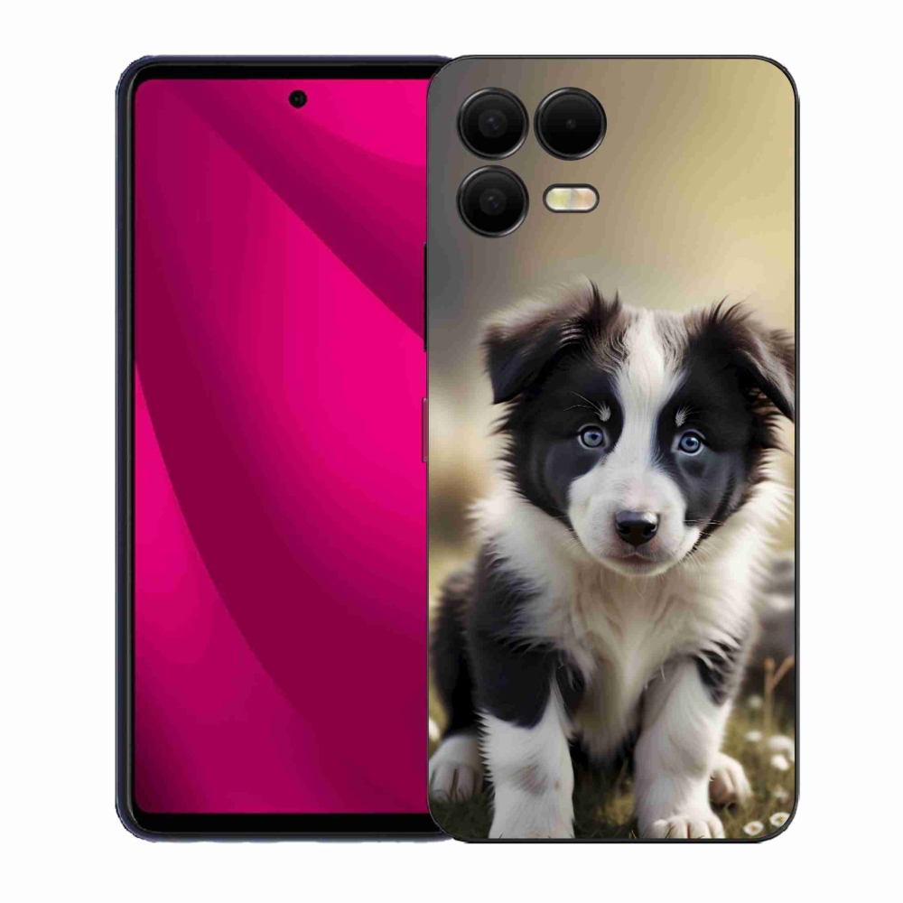 Gélový kryt mmCase na T phone 3 Pro - roztomilá border kólia