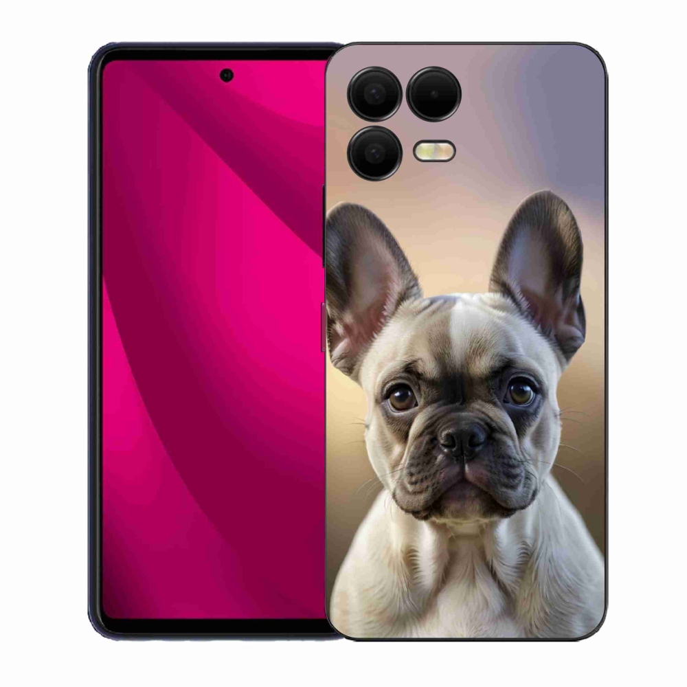 Gélový kryt mmCase na T phone 3 Pro - roztomilý francúzsky buldoček