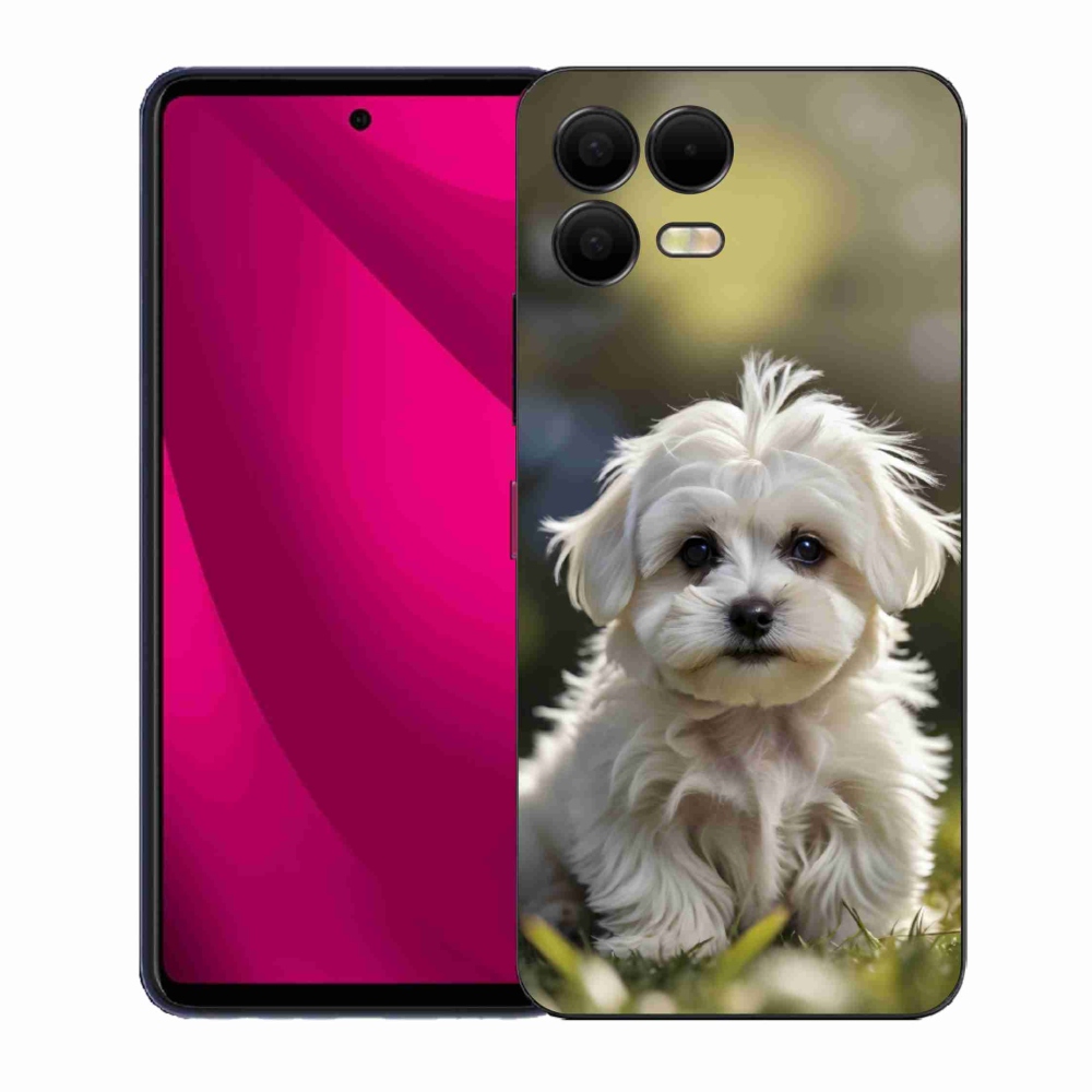 Gélový kryt mmCase na T phone 3 Pro - roztomilý maltézsky psík