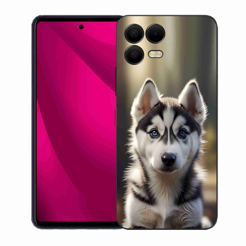 Gélový kryt mmCase na T phone 3 Pro - roztomilý sibírsky husky