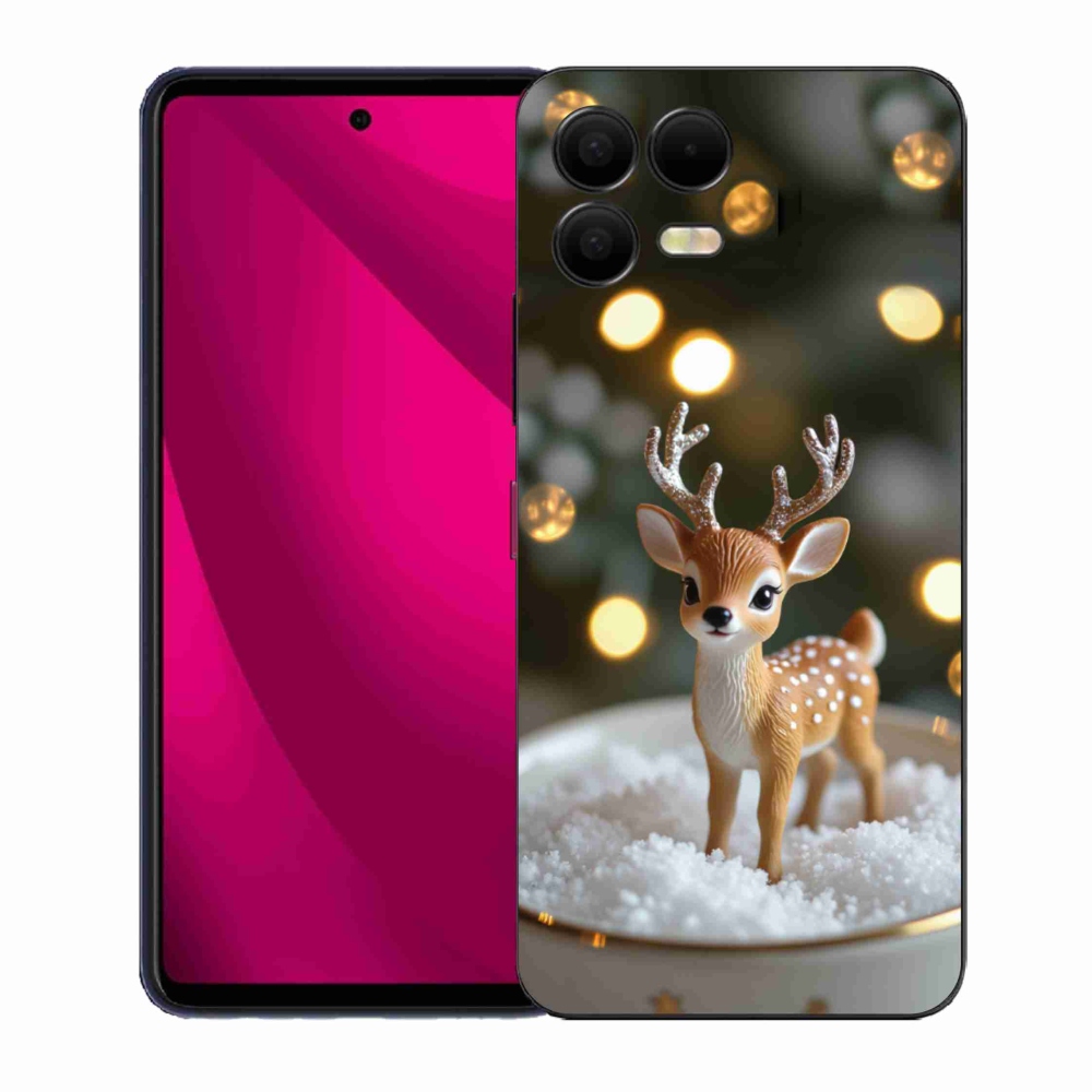 Gélový kryt mmCase na T phone 3 Pro - roztomilý vianočný jeleň
