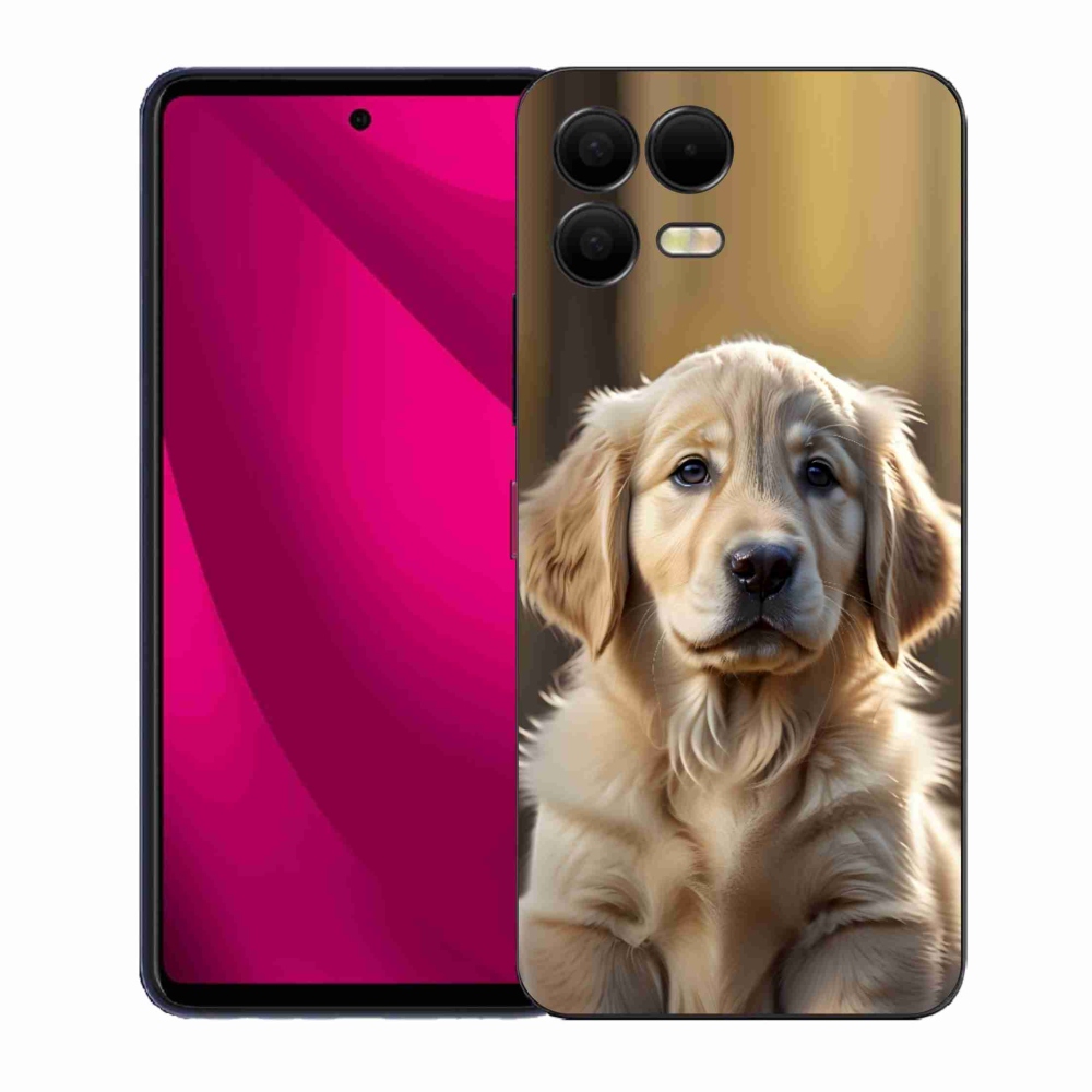 Gélový kryt mmCase na T phone 3 Pro - roztomilý zlatý retriever