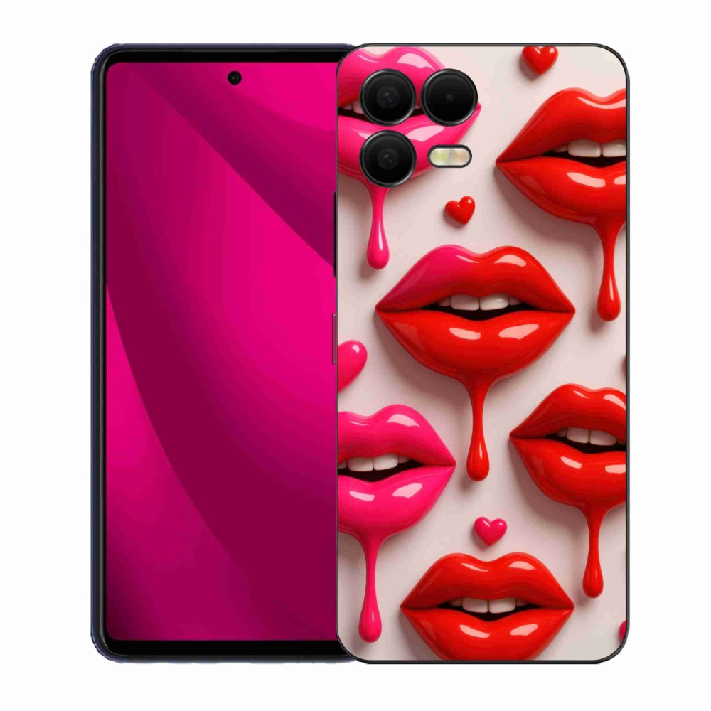 Gélový kryt mmCase na T phone 3 Pro - pery 2