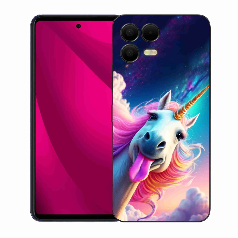 Gélový kryt mmCase na T phone 3 Pro - šialený jednorožec