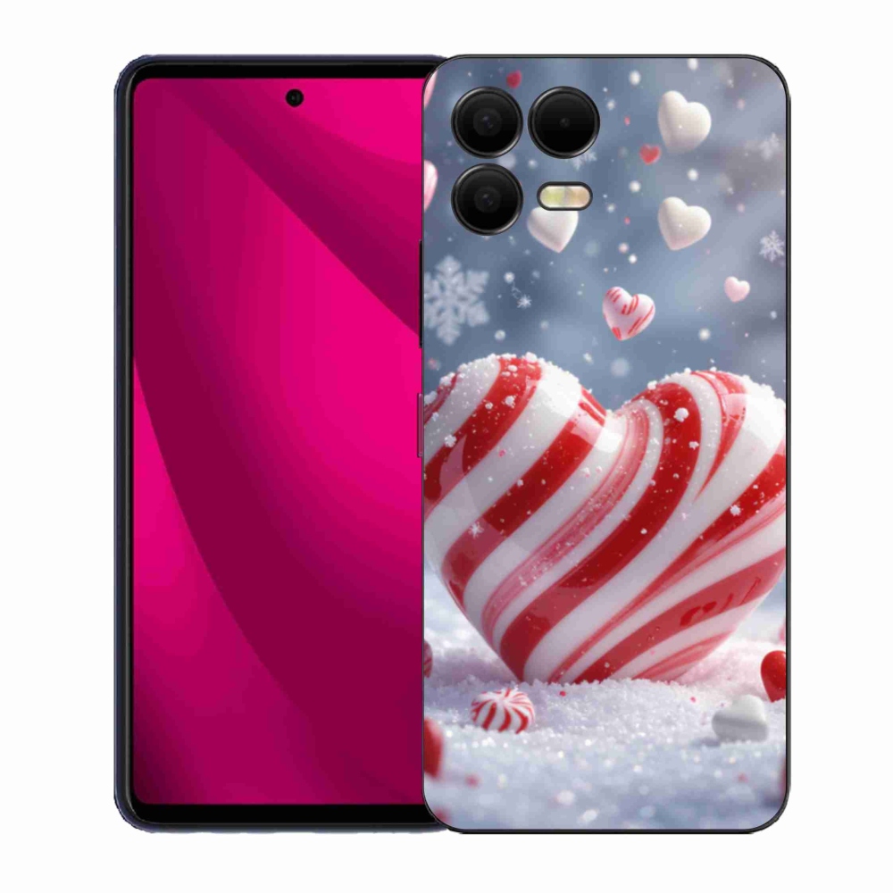 Gélový kryt mmCase na T phone 3 Pro - sladké srdce