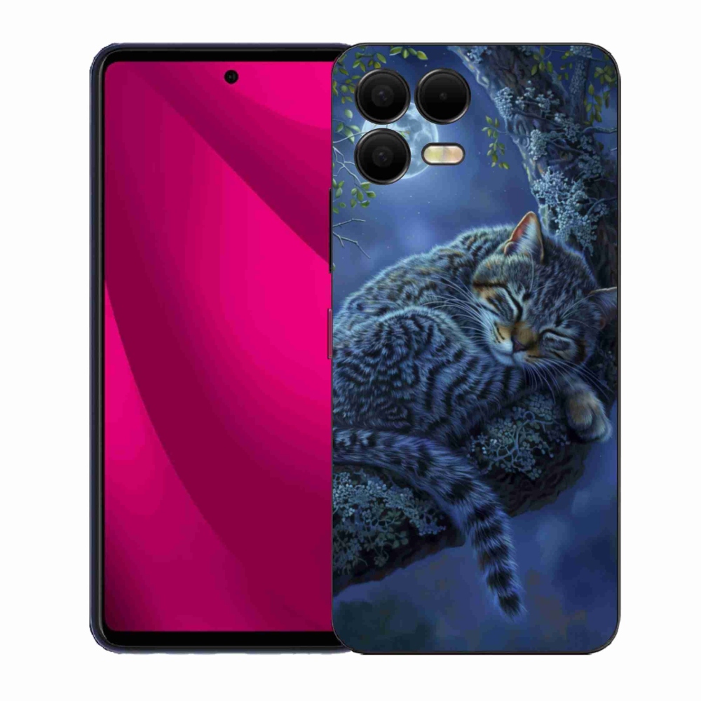 Gélový kryt mmCase na T phone 3 Pro - spiaca mačka