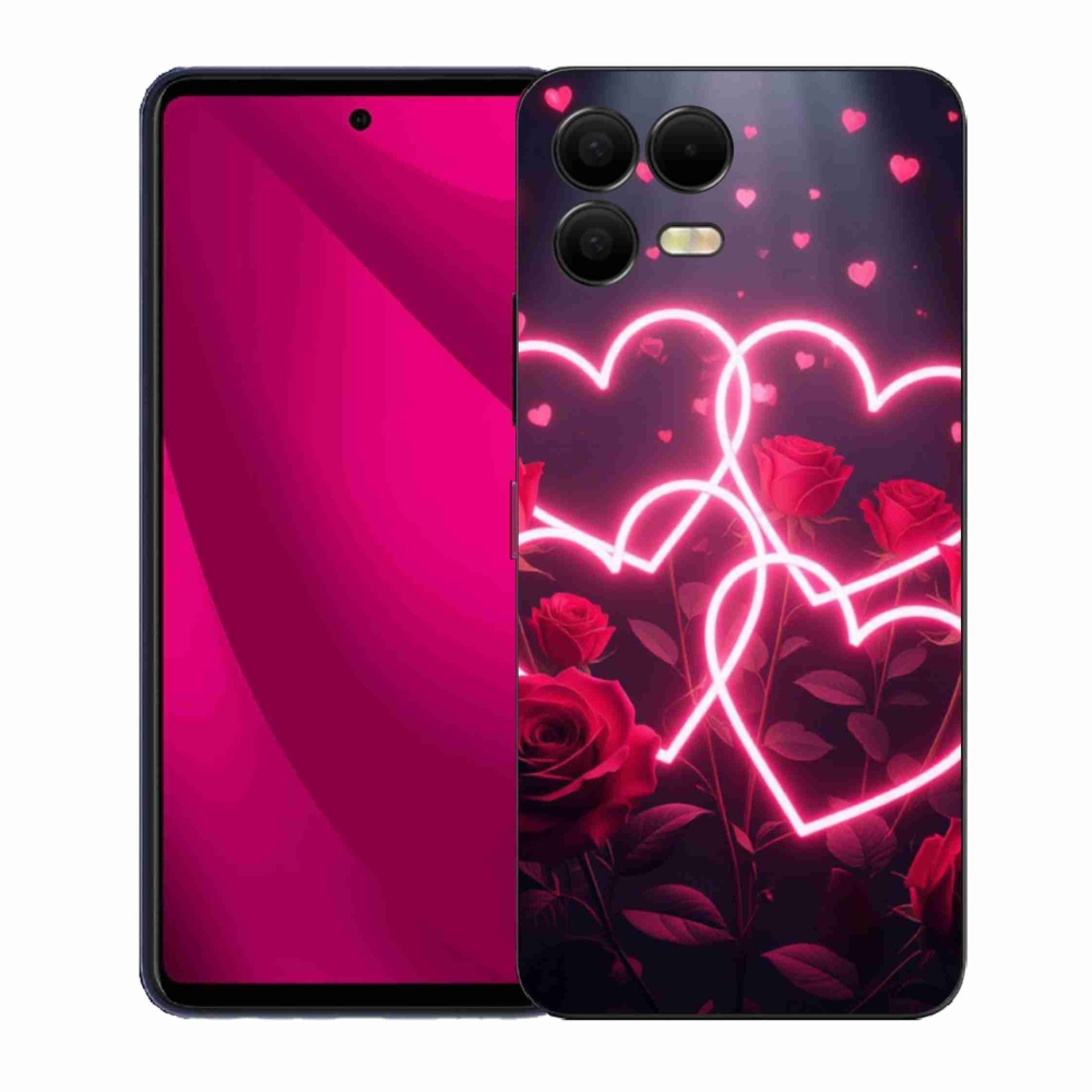 Gélový kryt mmCase na T phone 3 Pro - srdce lásky