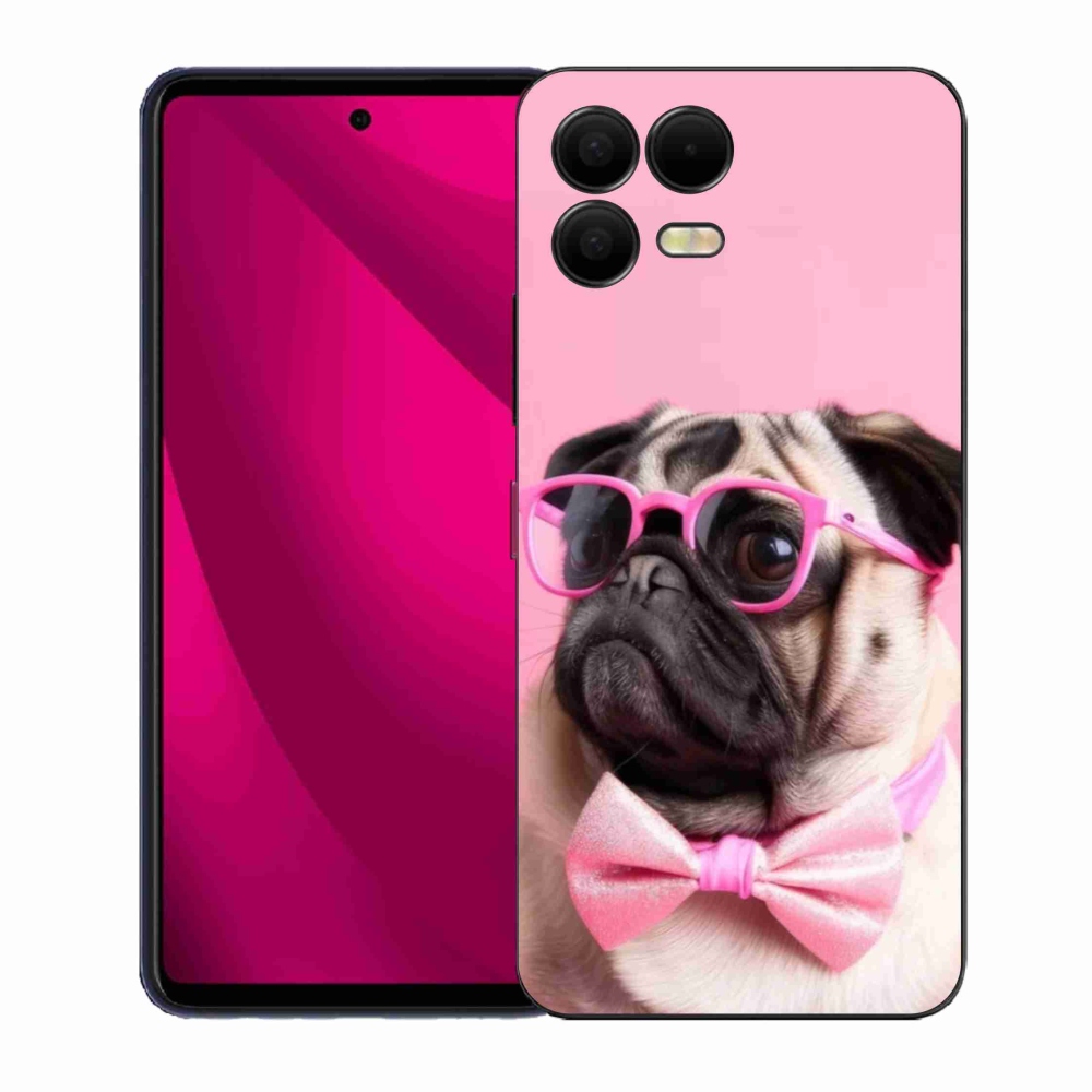 Gélový kryt mmCase na T phone 3 Pro - štýlový mops
