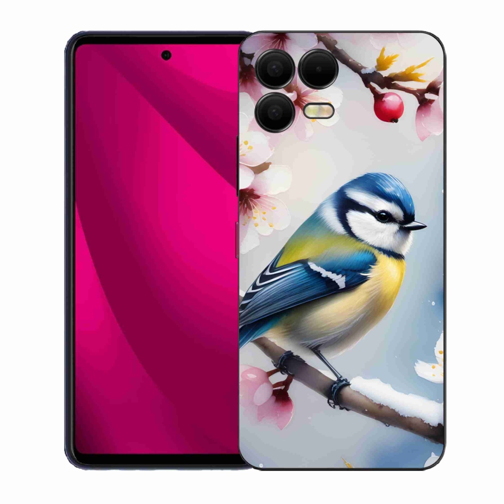 Gélový kryt mmCase na T phone 3 Pro - sýkorka