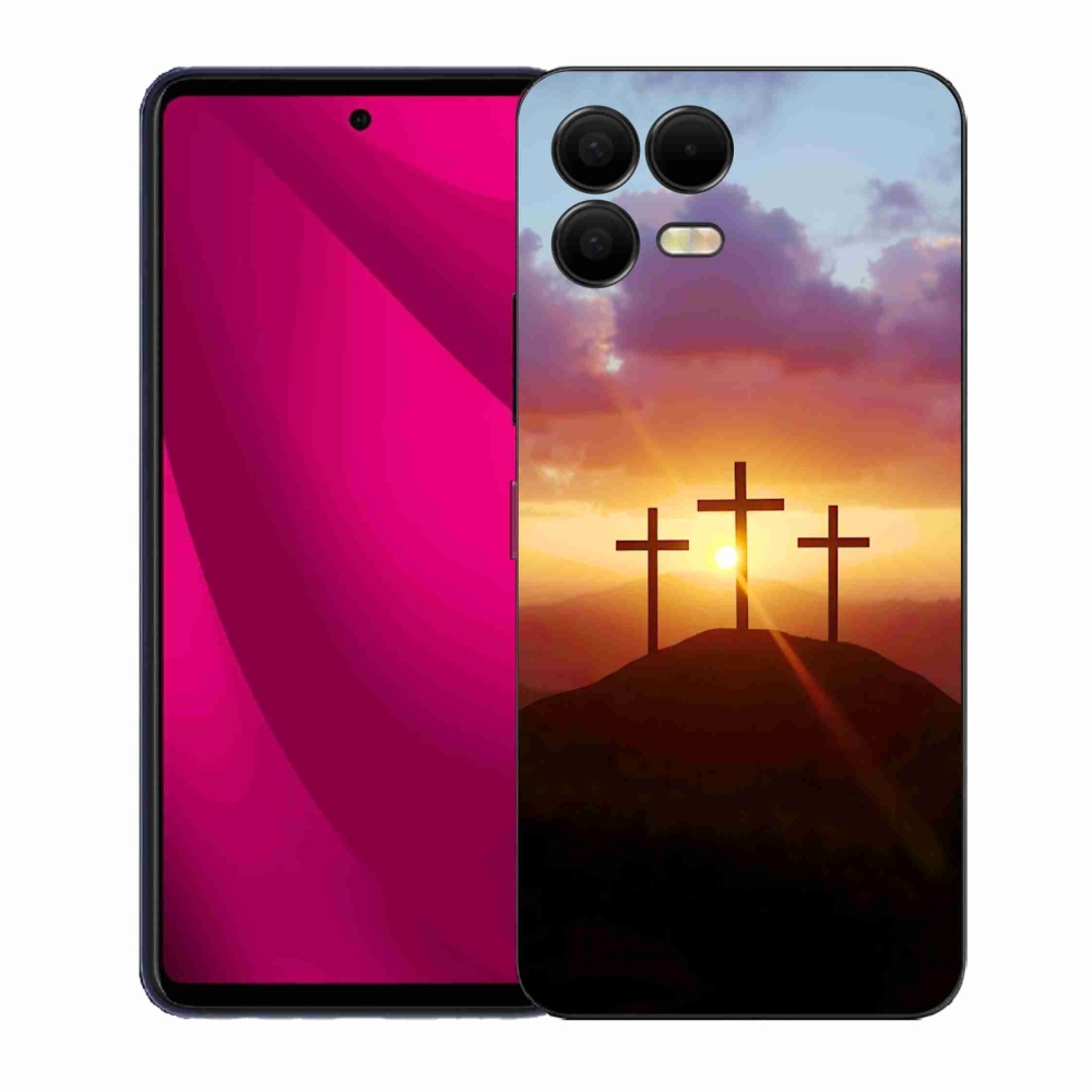 Gélový kryt mmCase na T phone 3 Pro - tri kríža