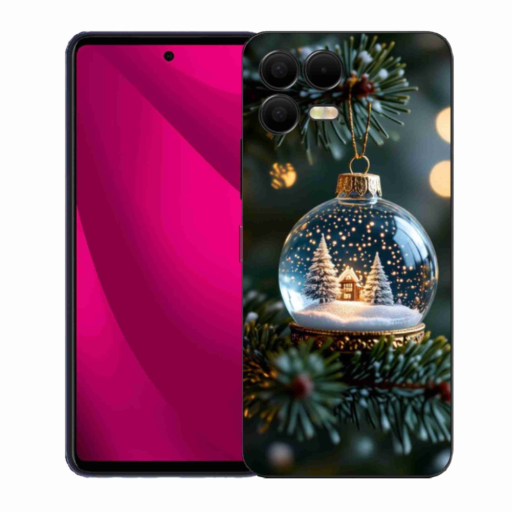 Gélový kryt mmCase na T phone 3 Pro - vianočné gule 2