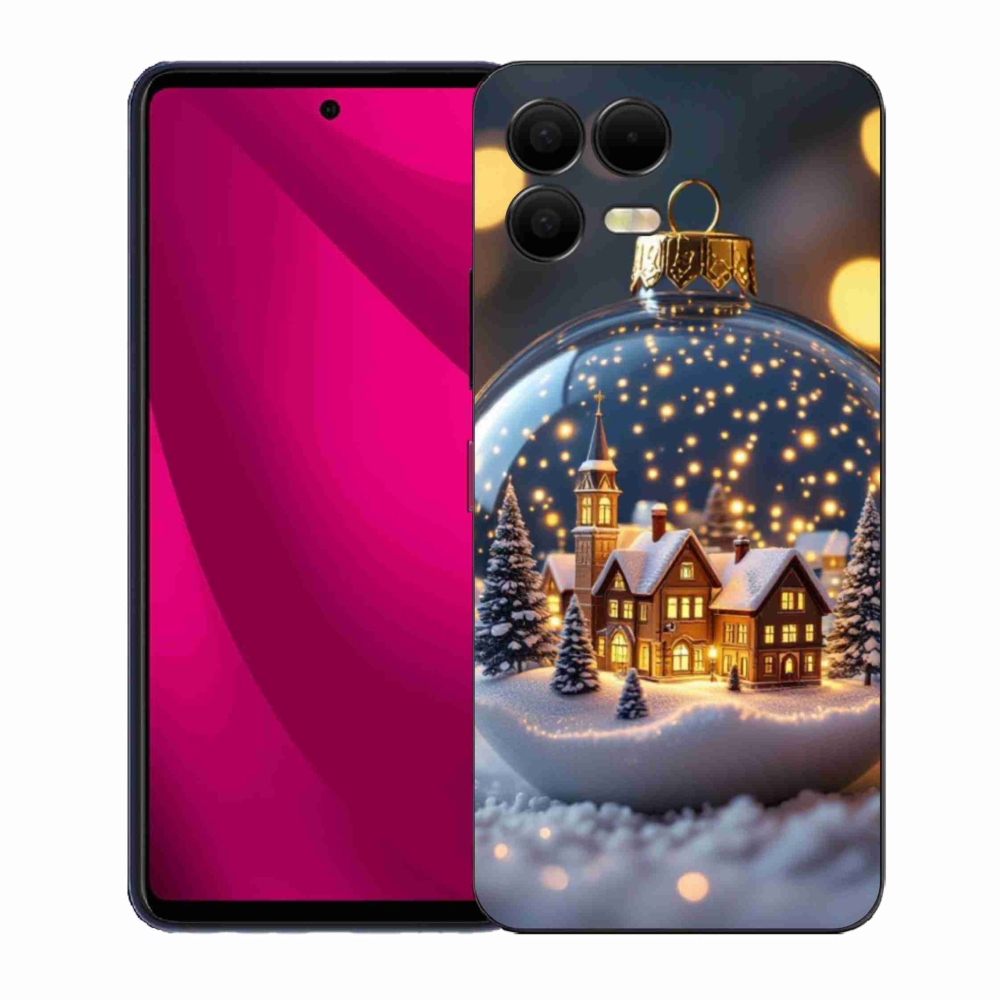 Gélový kryt mmCase na T phone 3 Pro - vianočné gule 4