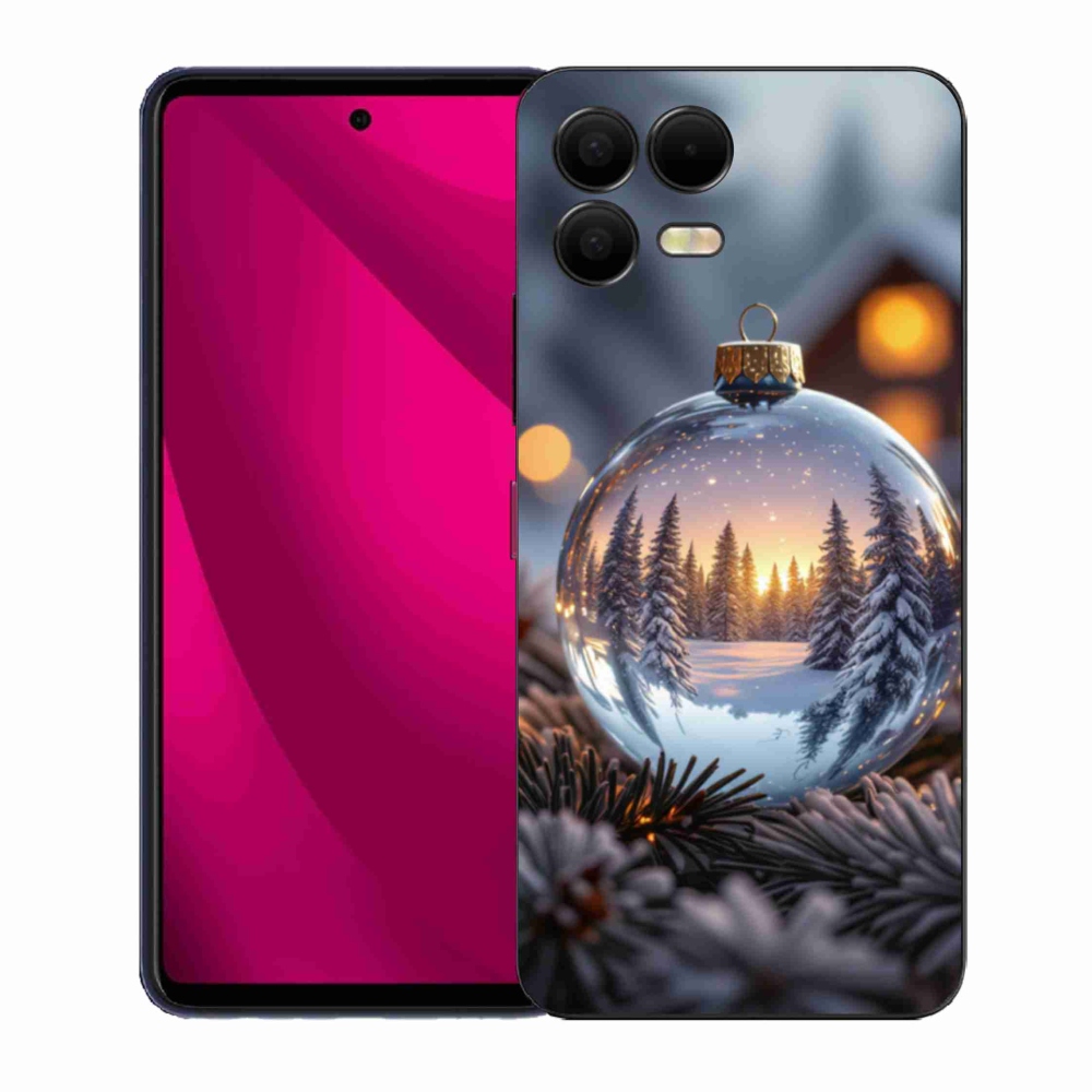 Gélový kryt mmCase na T phone 3 Pro - vianočná ozdoba