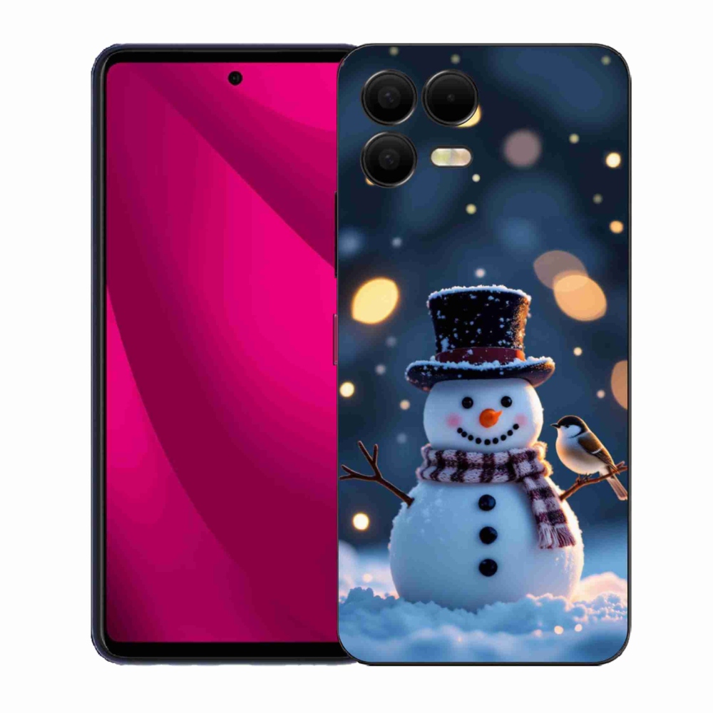 Gélový kryt mmCase na T phone 3 Pro - vianočný snehuliak