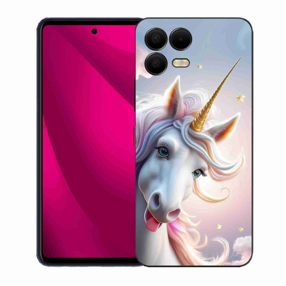 Gélový kryt mmCase na T phone 3 Pro - veselý jednorožec