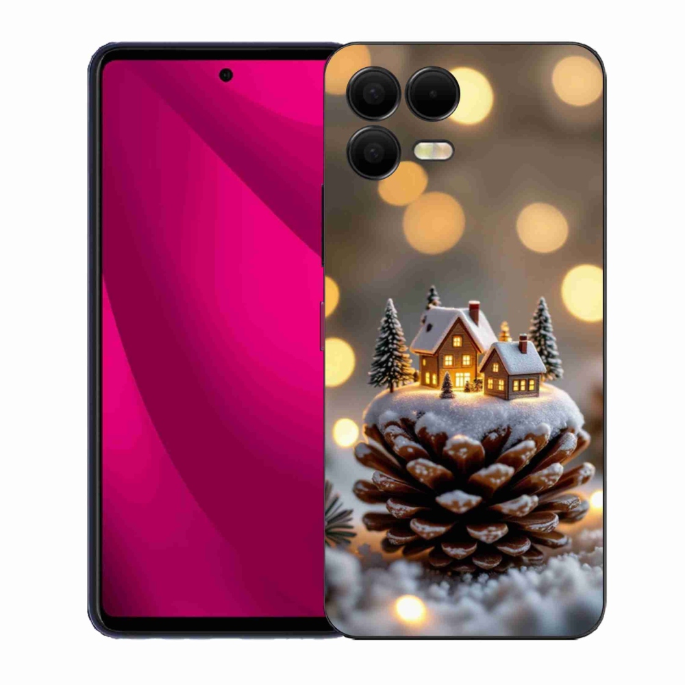 Gélový kryt mmCase na T phone 3 Pro - zimná dedinka