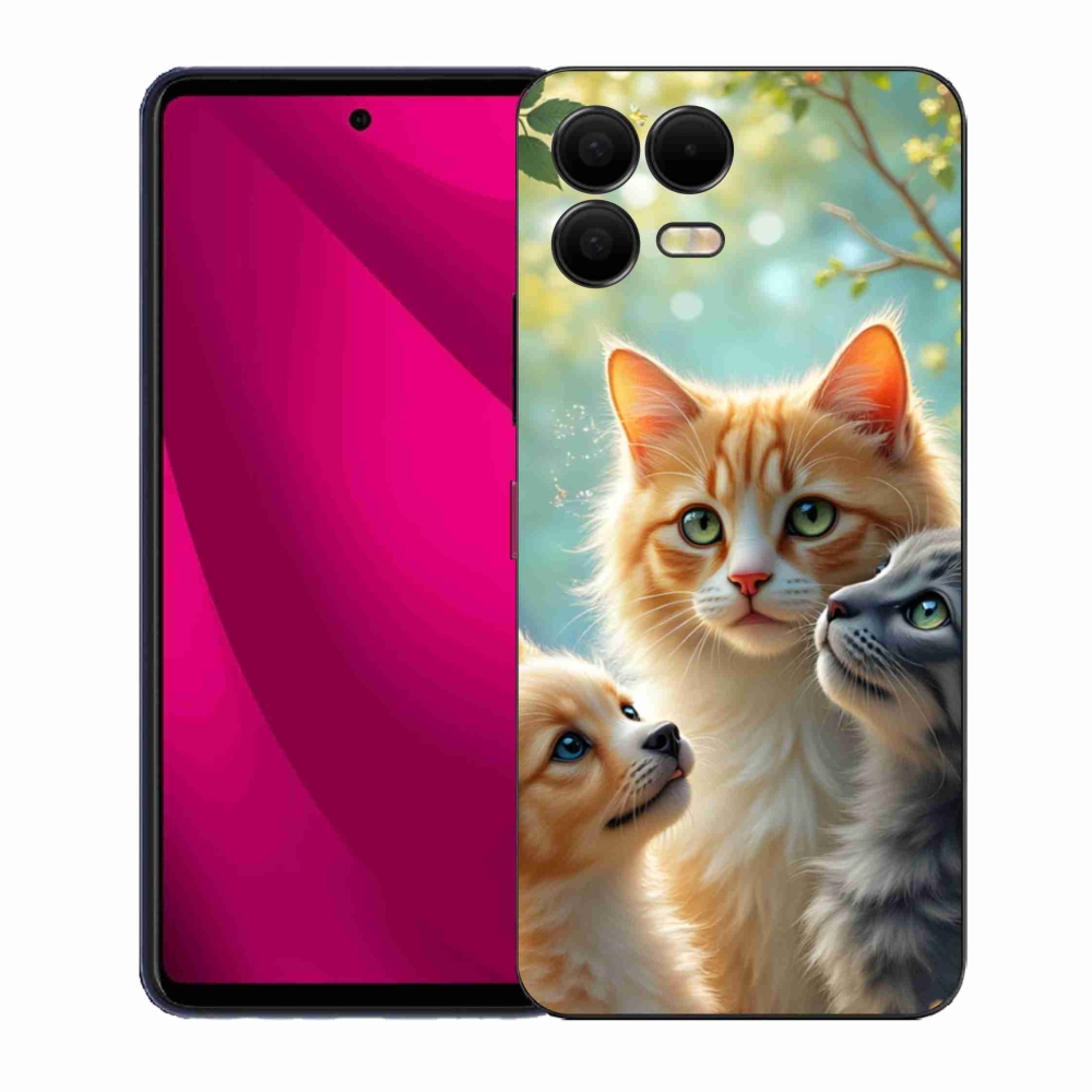 Gélový kryt mmCase na T phone 3 Pro - zvieracie priateľstvo 2