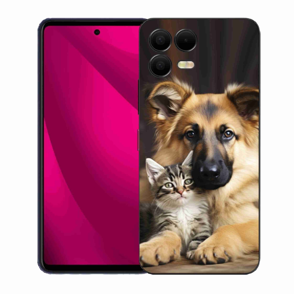 Gélový kryt mmCase na T phone 3 Pro - zvieracie priateľstvo