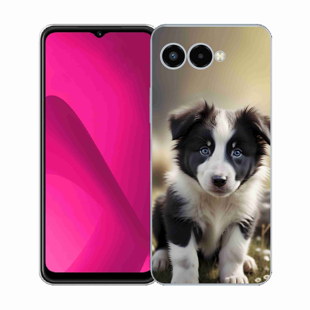 Gélový kryt mmCase na T phone 3 - roztomilá border kólia