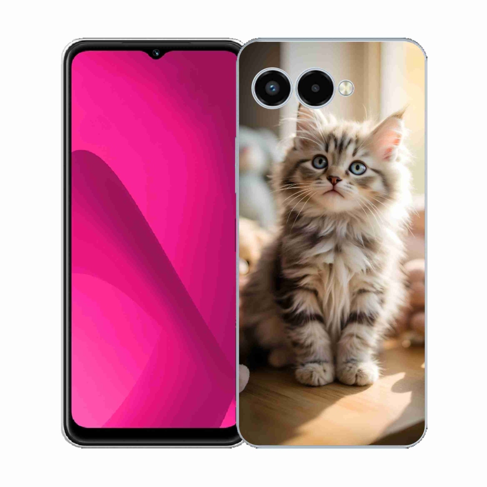 Gélový kryt mmCase na T phone 3 - roztomilé mačiatko 10